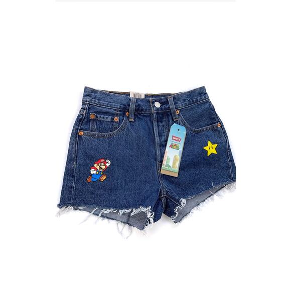 Levis Mario Bros Denim Shorts - Picture 5 of 5